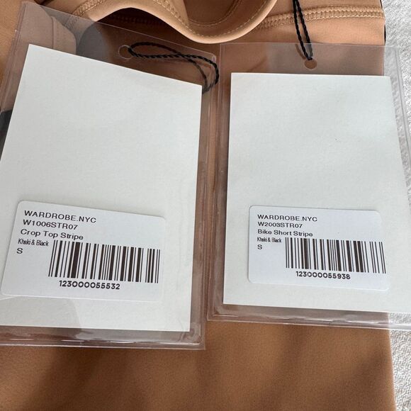 Wardrobe NYC Bike Shorts and Crop Top Set S - Picture 9 of 11